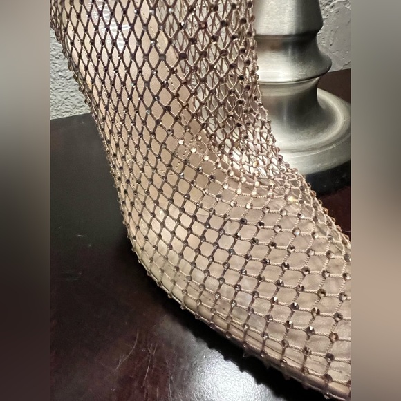 Sexy Crystal mesh booty heels, size 10. - Picture 7 of 8